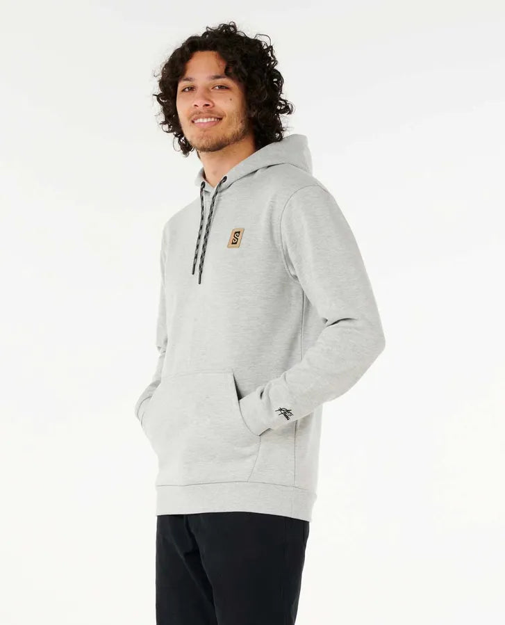 RIP CURL ANTI SERIES SEARCH BASE HOOD - GREY MARBLE