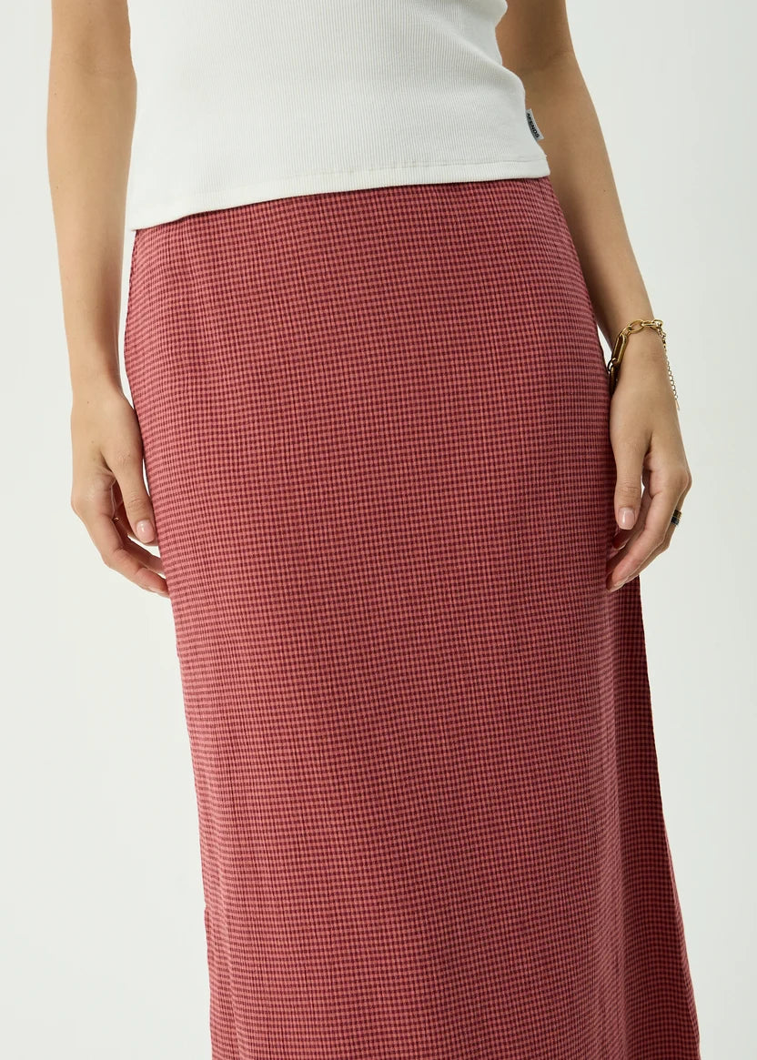 AFENDS KALI MAXI SKIRT - INDY ROSE CHECK