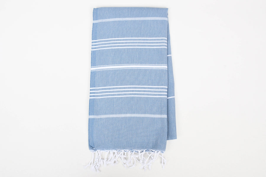 Handwoven Turkish Cotton Gray / Beach Towel