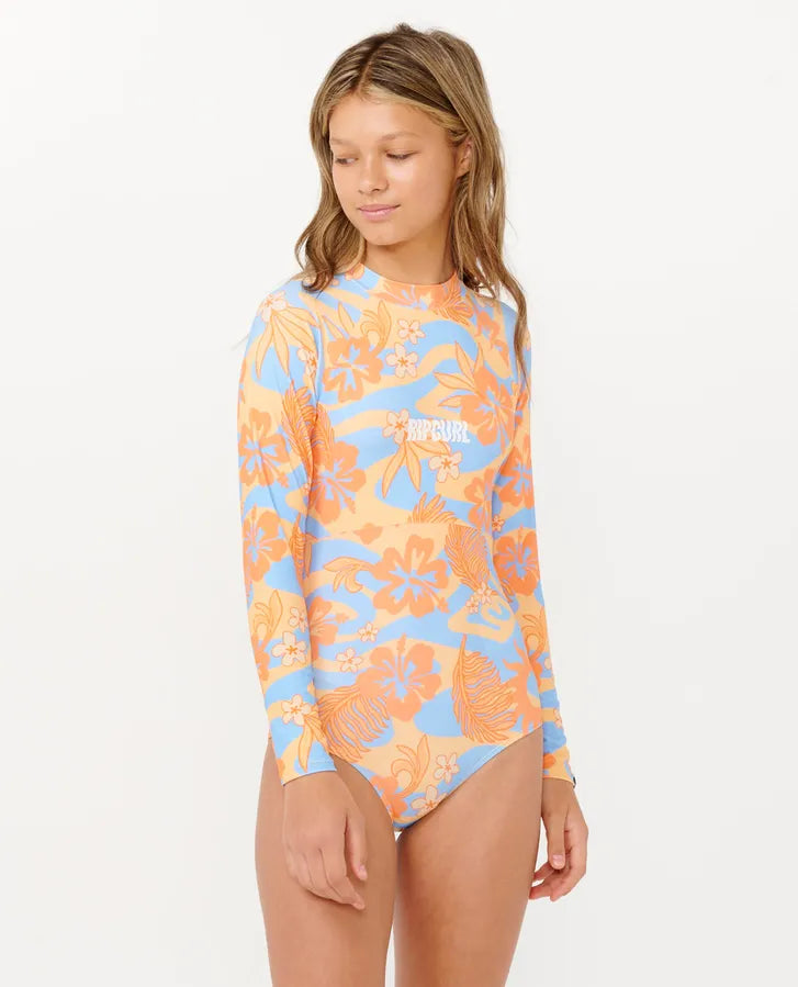 RIP CURL GIRL SOL UPF LS SURFSUIT - ORANGE