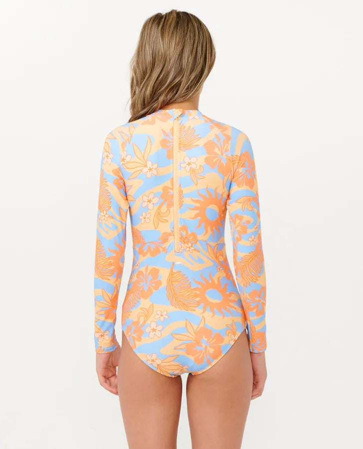 RIP CURL GIRL SOL UPF LS SURFSUIT - ORANGE