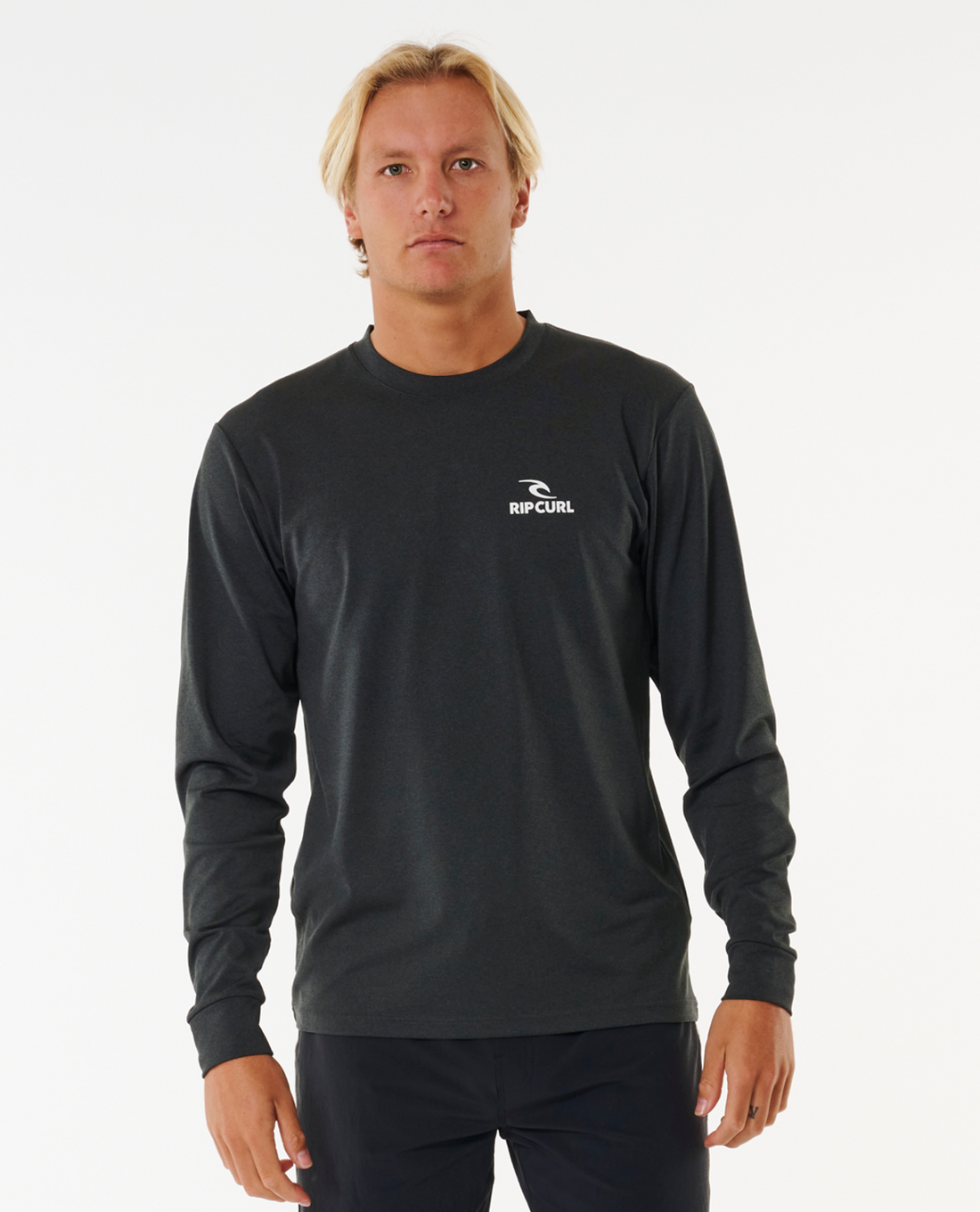 RIP CURL STACK BRAND ICON UPF LONG SLEEVE - BLACK MARBLE  - CHECK THIS PLEASE IF barcode work