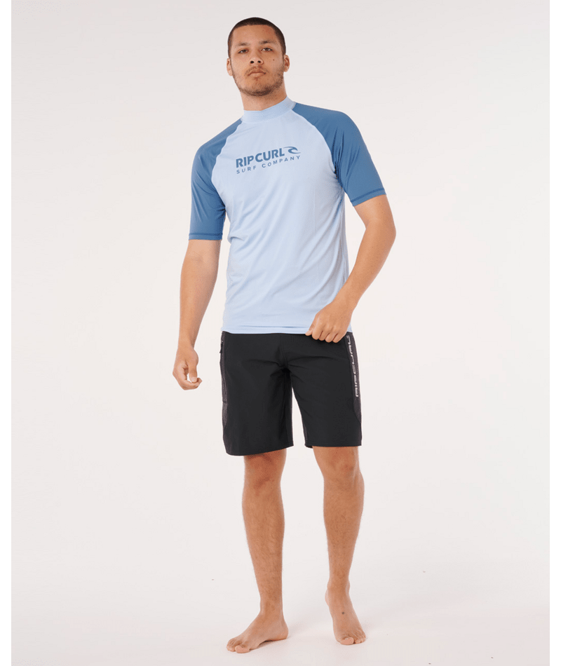 RIP CURL SHOCK UPF S/S - BLUE WIND