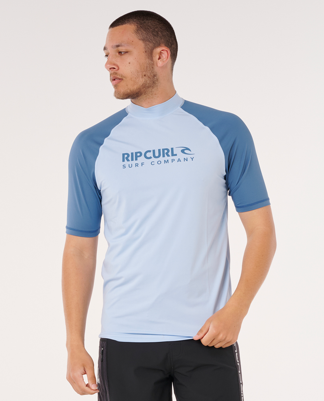 RIP CURL SHOCK UPF S/S - BLUE WIND