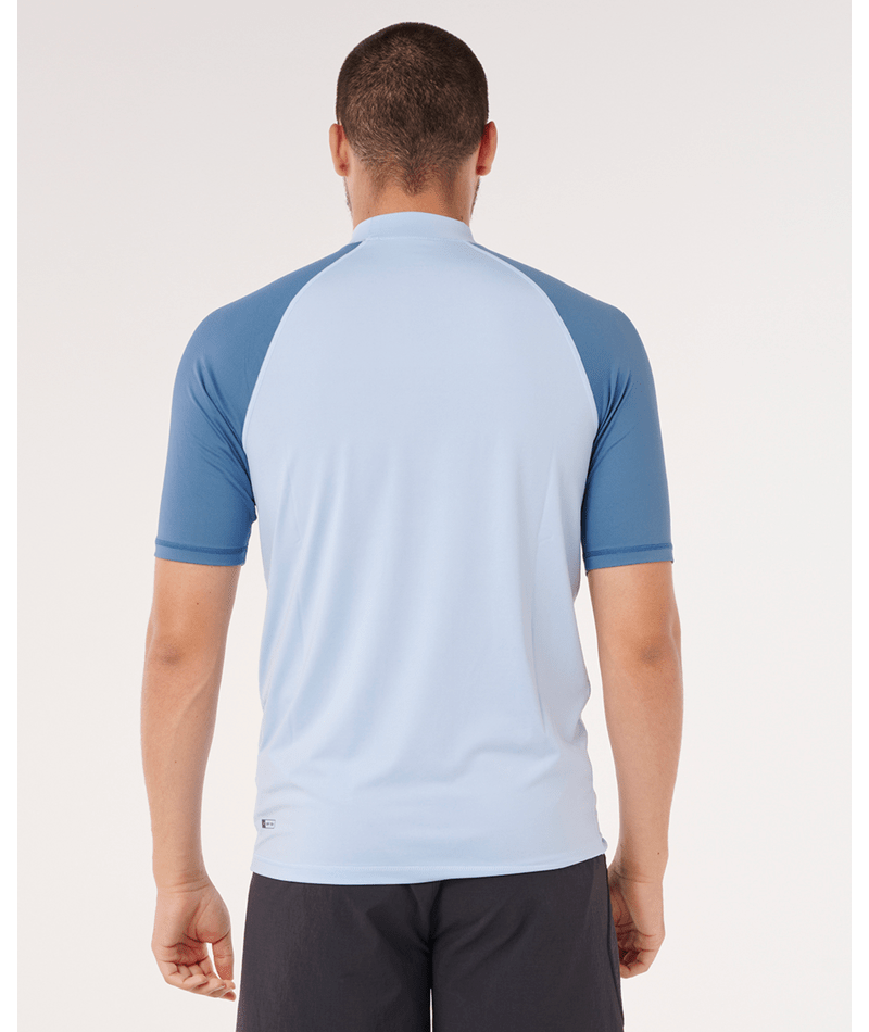 RIP CURL SHOCK UPF S/S - BLUE WIND