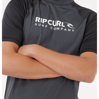RIP CURL SHOCK UPF S/S - BLACK MARLE