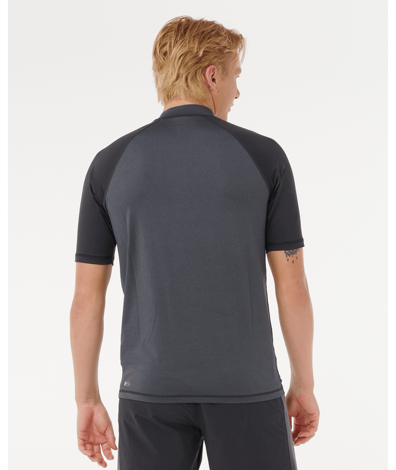 RIP CURL SHOCK UPF S/S - BLACK MARLE