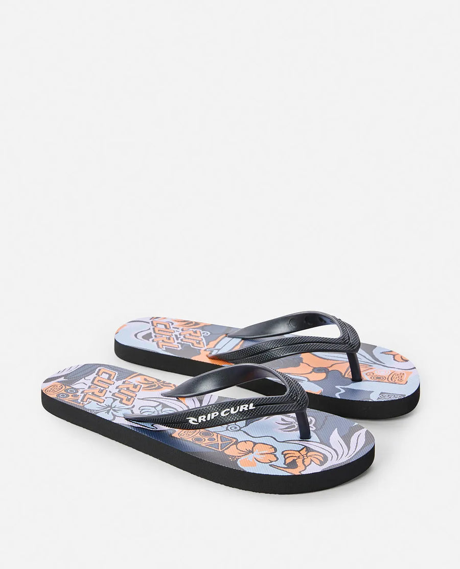 RIP CURL BOYS SHRED BLOOM OPEN TOE - BLUE