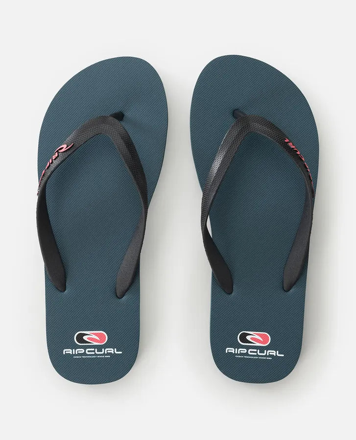 RIP CURL ICONS OF SURF BLOOM OPEN TOE THONGS - PINE NIGHT