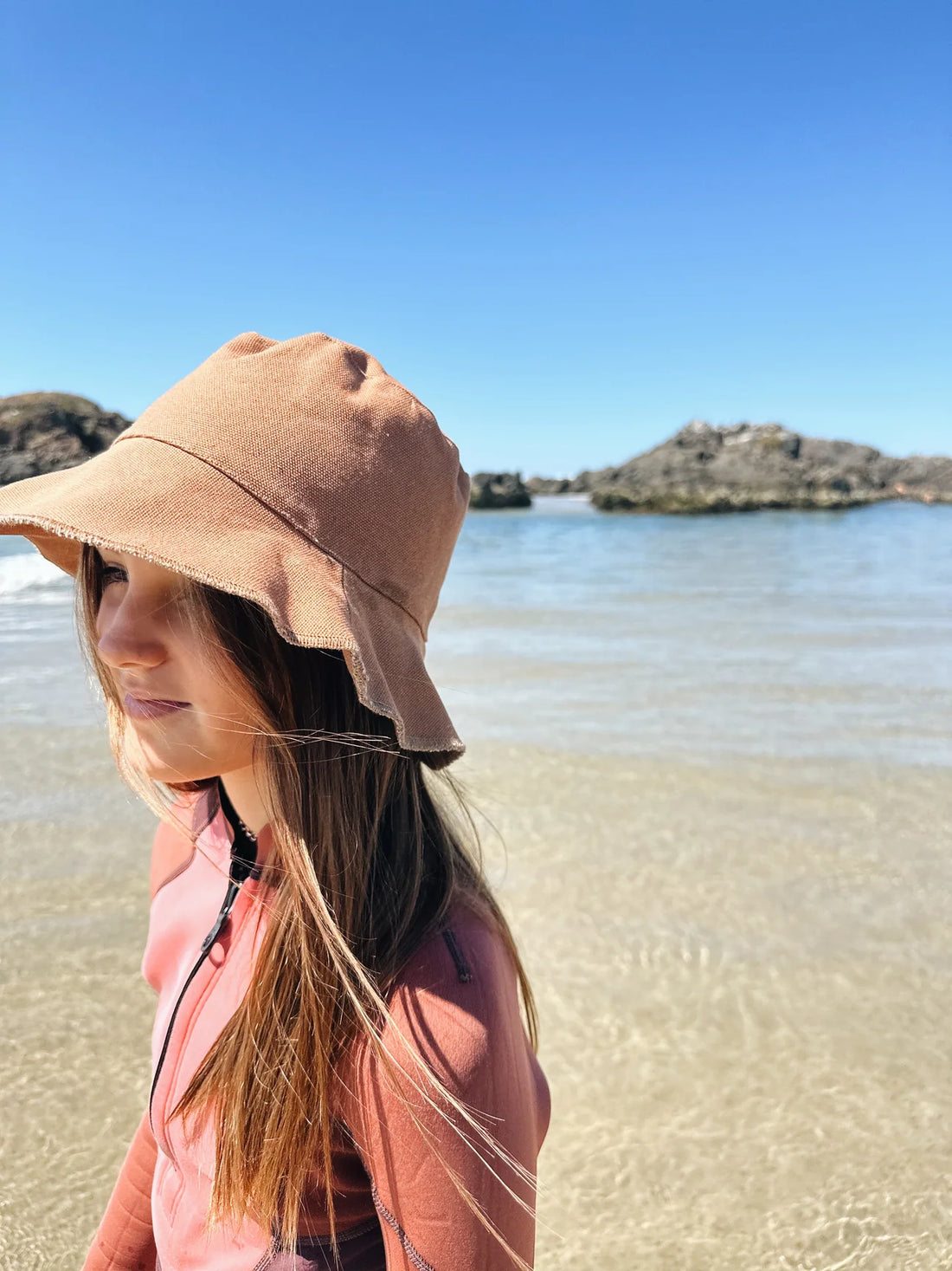 SALTY SHADOWS KIDS BUCKET HAT - MUSTARD Size: 8-12 larger head