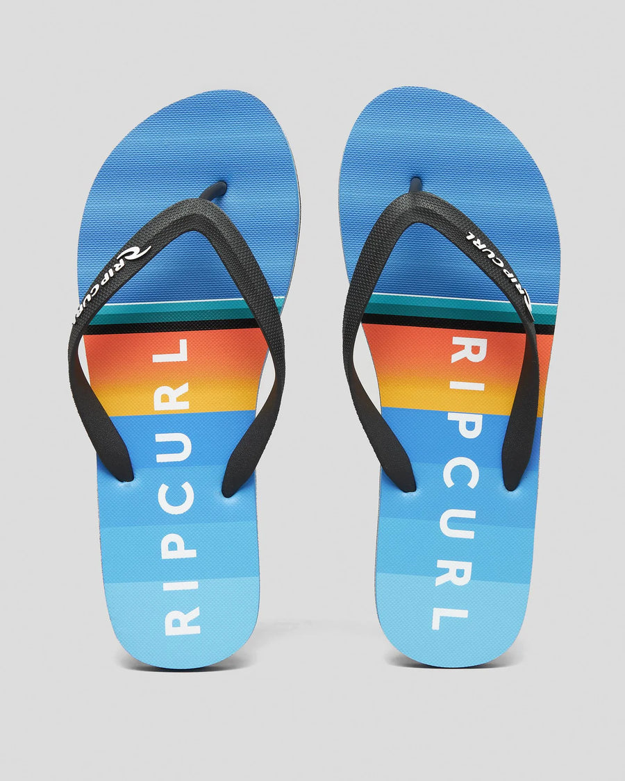 RIP CURL BOYS DAYBREAK THONGS - BLACK/BLUE