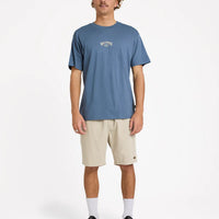 BILLABONG ROSE ARCH REGULAR SHORT SLEEVE - STEEL BLUE