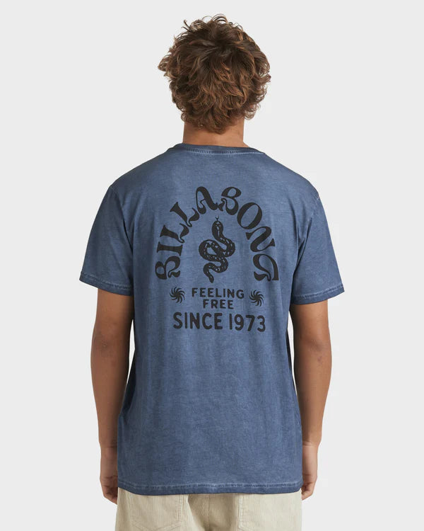 BILLABONG BIG WAVE SHAZ TEE - STEEL BLUE