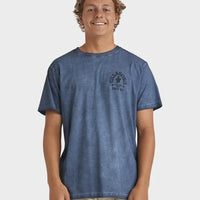 BILLABONG BIG WAVE SHAZ TEE - STEEL BLUE