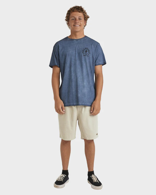 BILLABONG BIG WAVE SHAZ TEE - STEEL BLUE