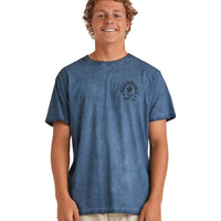 BILLABONG BIG WAVE SHAZ SHORT SLEEVE SHIRT - STEEL BLUE