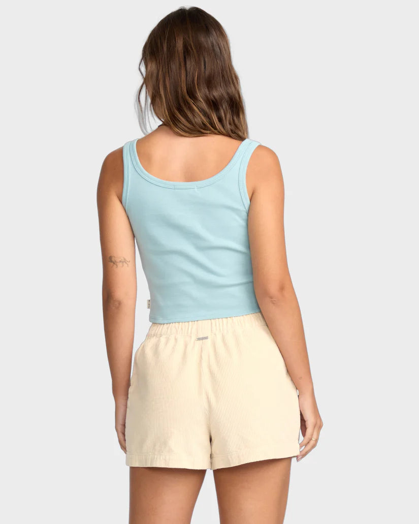 BILLABONG GODDESS KNIT TANK - BLUE FOG