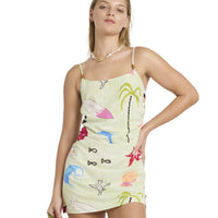 LOTTIE HALLMINI DRESS - SUNNY LIME