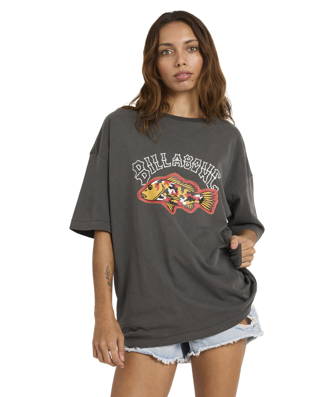 BILLABONG OTIS MANGROVE FISHO TEE - WASHED BLACK