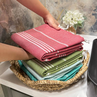 Handwoven Turkish Cotton  Mint / Beach Towel