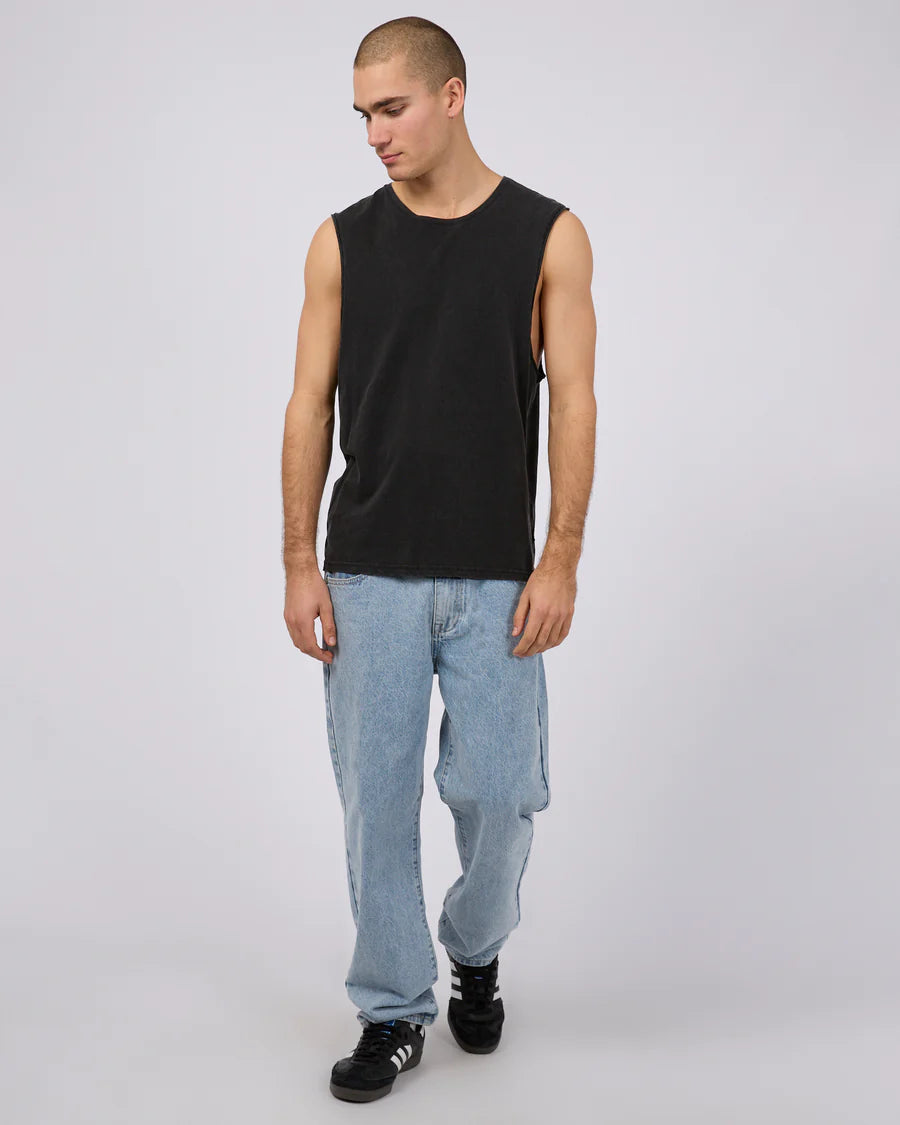 SILENT THEORY CLASSIC MUSCLE WASHED BLACK