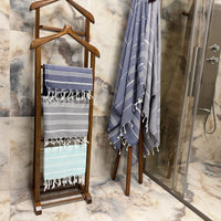 Handwoven Turkish Cotton Baby Blue / Beach Towel