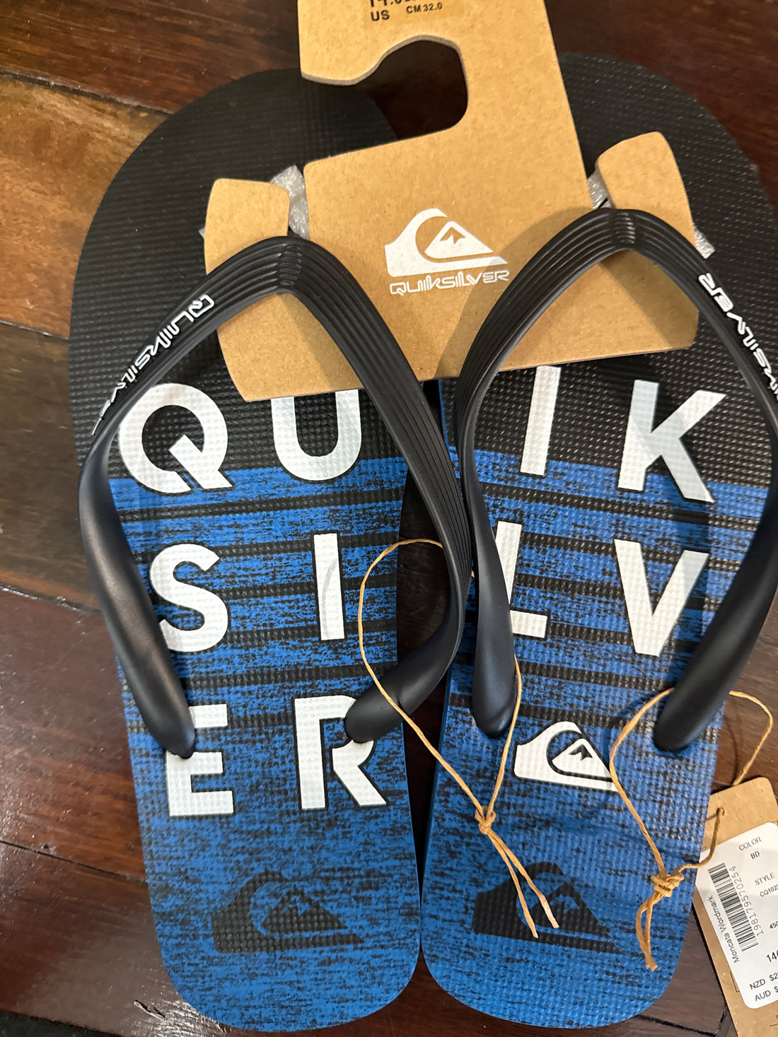 QUIKSILVER MONCATA SLAB - BLUE WORD MARK