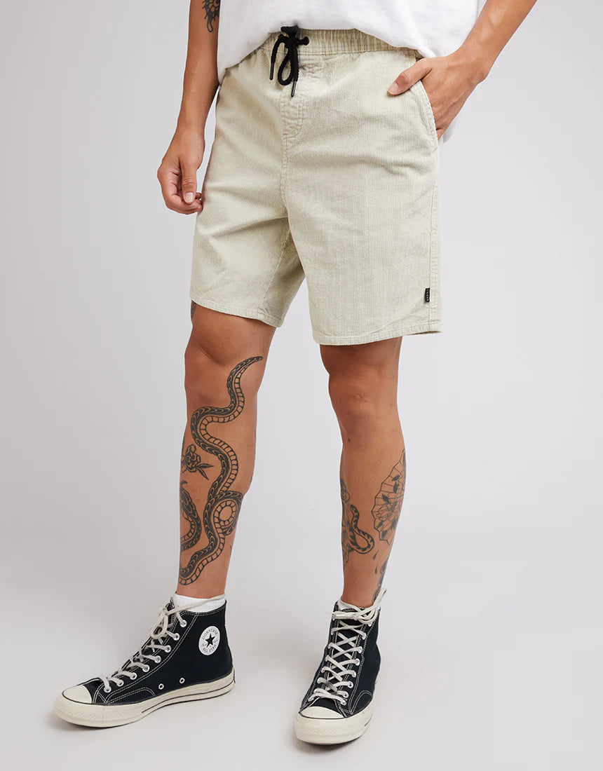 SILENT THEORY SAND CORD SHORT - BEIGE