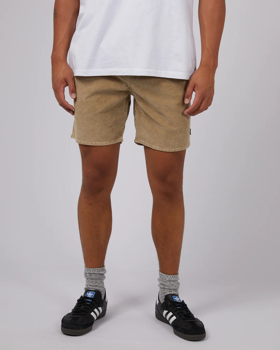 SILENT THEORY SAND CORD SHORT - TAN