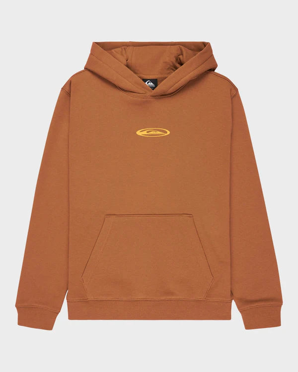 QUIKSILVER QUIK GLOBE HOODIE YOUTH - TABACCO BROWN