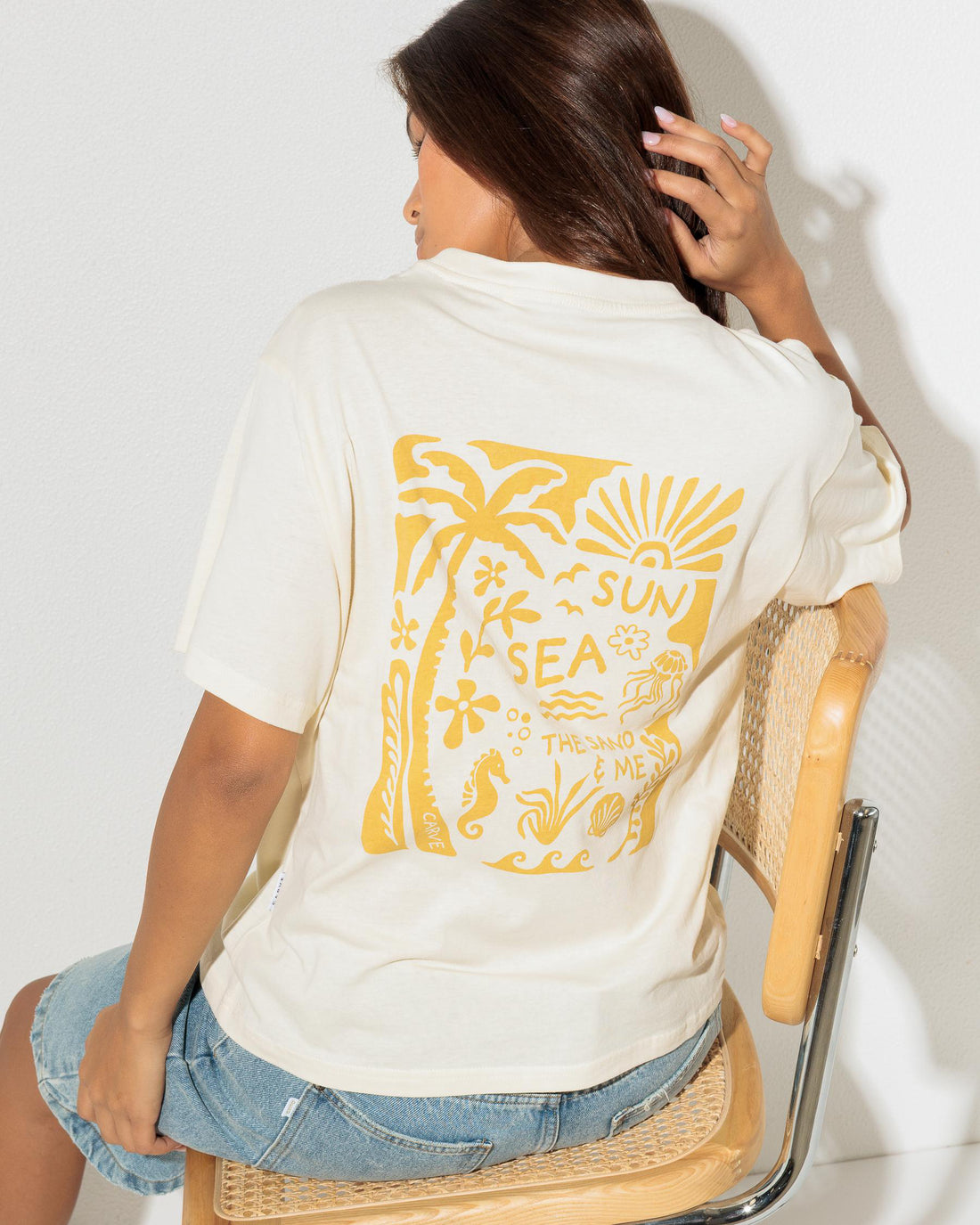 CARVE OCEAN LOVER WOMENS BASIC SHORT SLEEVE TEE - WPD BUTTER