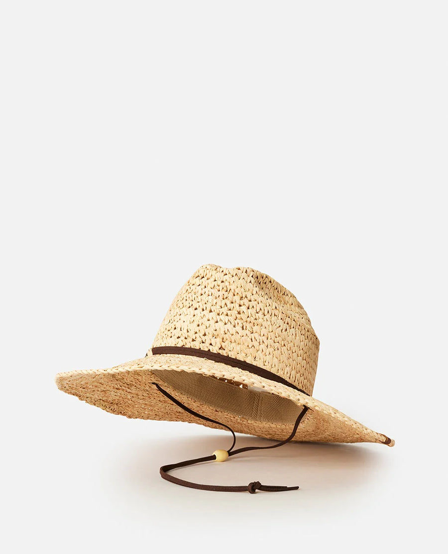 RIP CURL CRUSHABLE STRAW COWGIRL HAT - NATURAL
