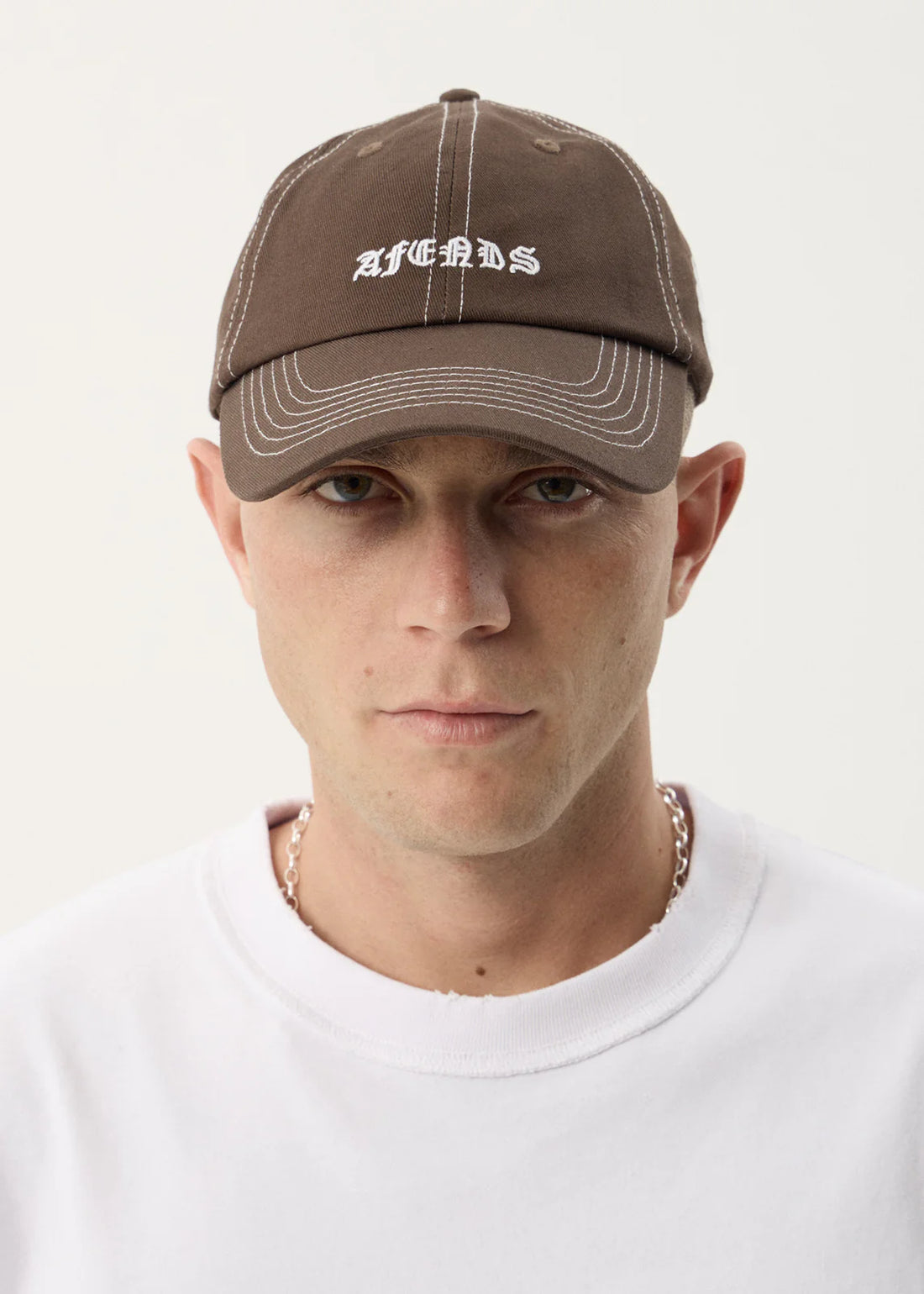 AFENDS BREATHE - SIX PANEL CAP - COFFEE