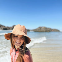 SALTY SHADOWS KIDS BUCKET HAT - MUSTARD Size: 8-12 larger head