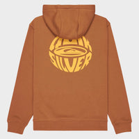 QUIKSILVER QUIK GLOBE HOODIE YOUTH - TABACCO BROWN