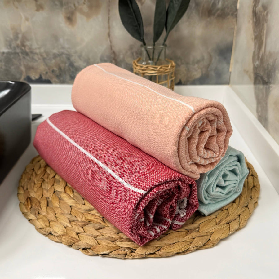 Handwoven Turkish Cotton  Beige / Beach Towel