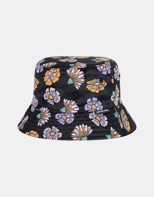 SANTA CRUZ FIELD ARCH REPEAT REVERSIBLE BUCKET HAT - PINK