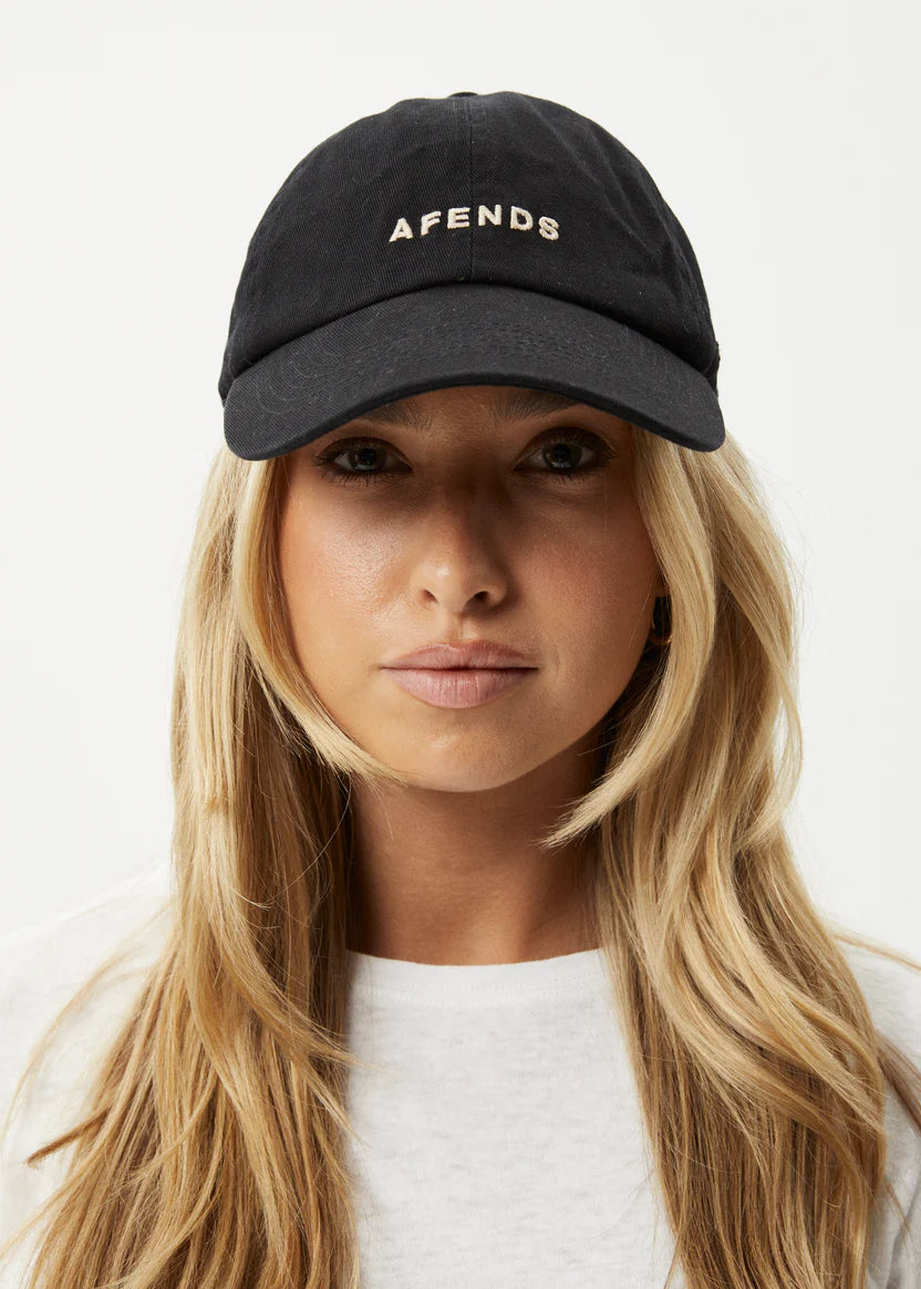 AFENDS DAYLIGHT PANELLED CAP -  STONE BLACK