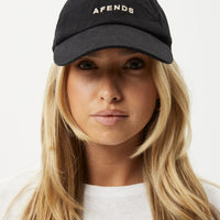 AFENDS DAYLIGHT PANELLED CAP -  STONE BLACK