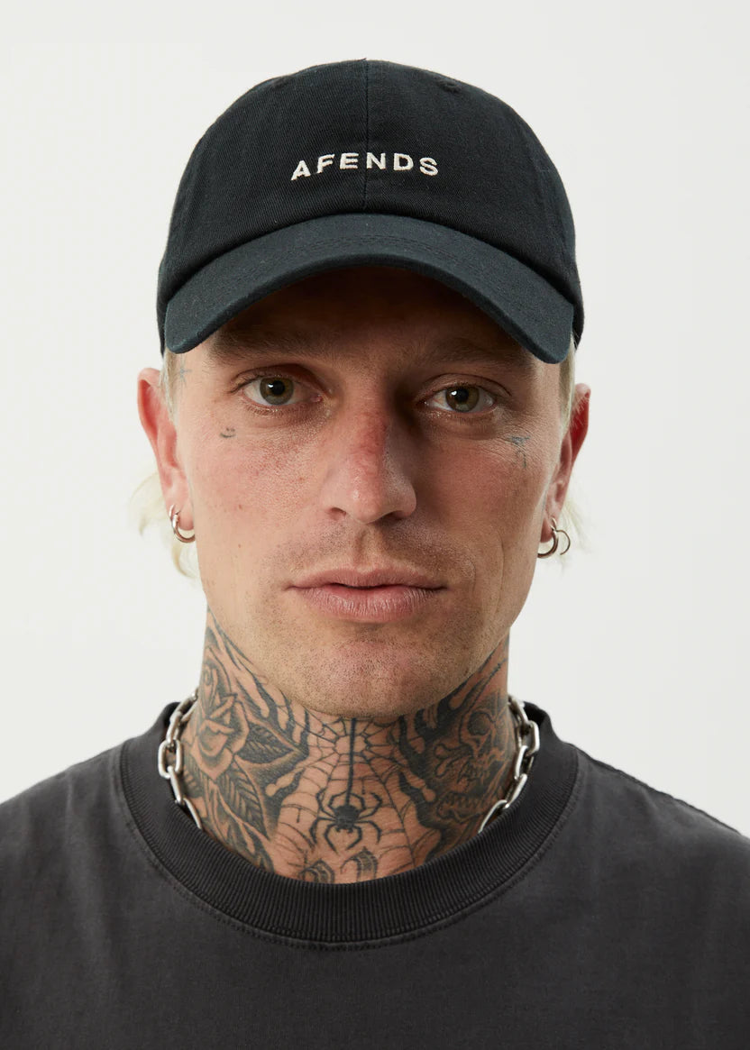 AFENDS DAYLIGHT PANELLED CAP -  STONE BLACK