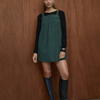 AFENDS INKA SEERSUCKER MINI DRESS - REVERB PINE CHECK