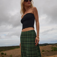 AFENDS JAMIE RIB TUBE TOP - BLACK