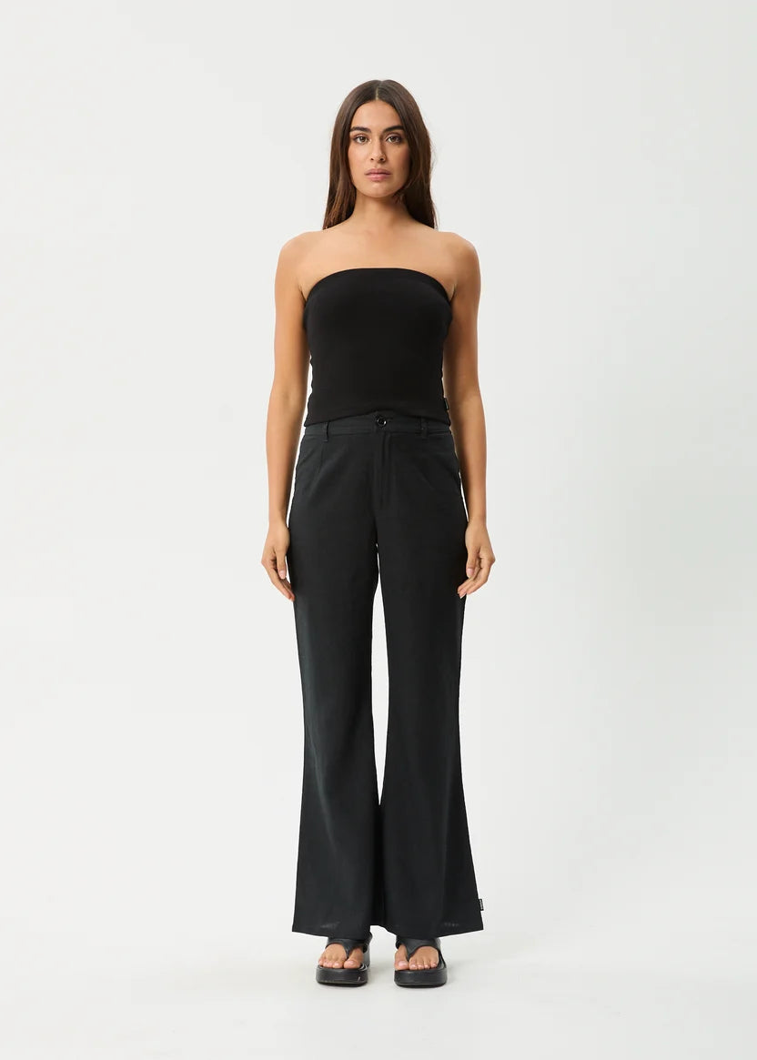 AFENDS JAMIE RIB TUBE TOP - BLACK