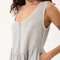 AFENDS JESSE DEVON HEMP MINI DRESS - SILVER