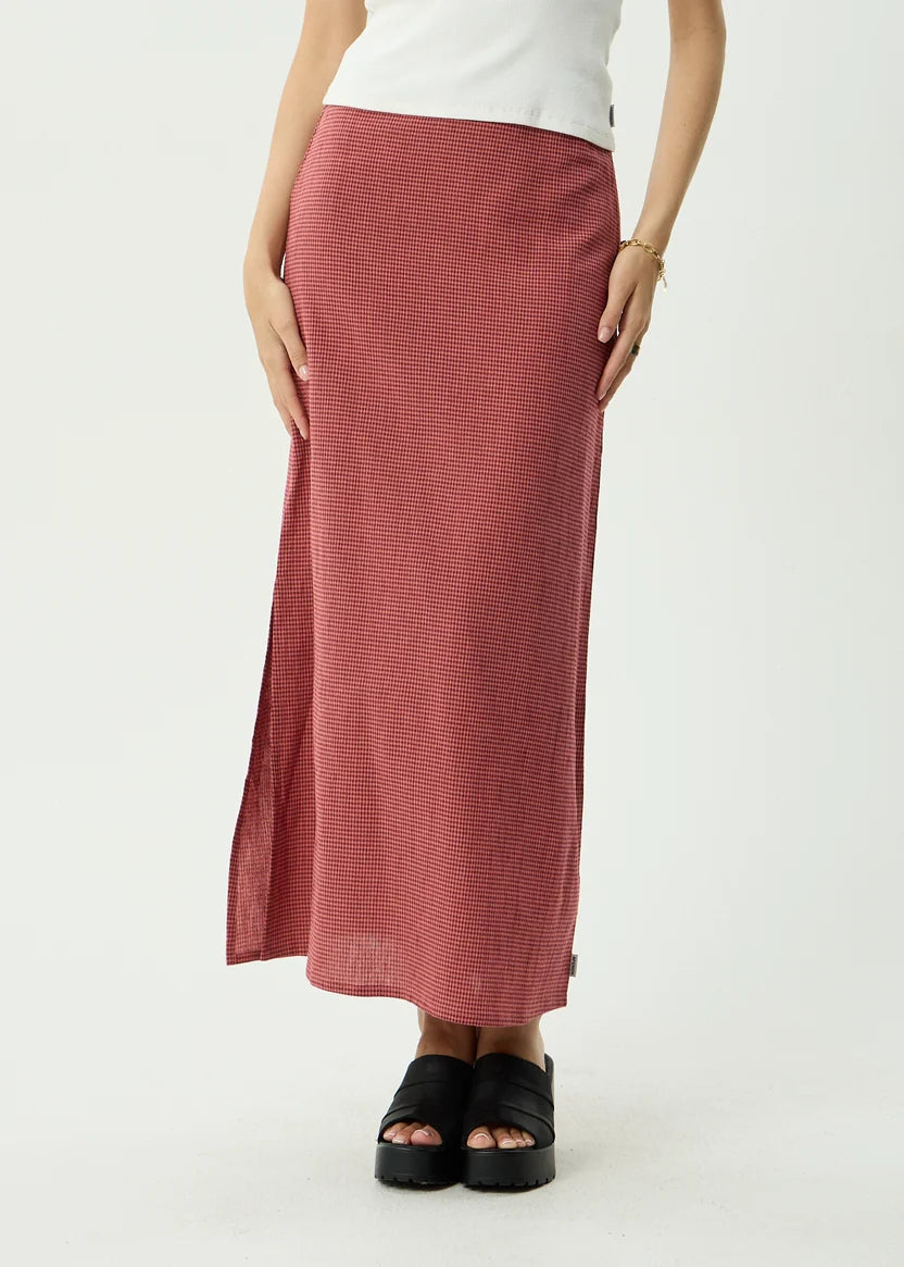 AFENDS KALI MAXI SKIRT - INDY ROSE CHECK
