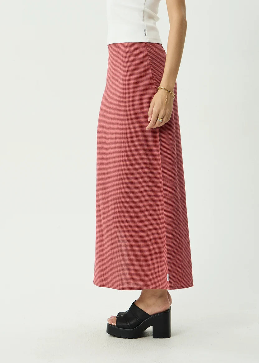 AFENDS KALI MAXI SKIRT - INDY ROSE CHECK