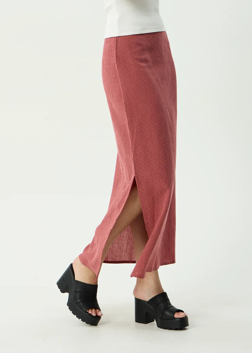 AFENDS KALI MAXI SKIRT - INDY ROSE CHECK
