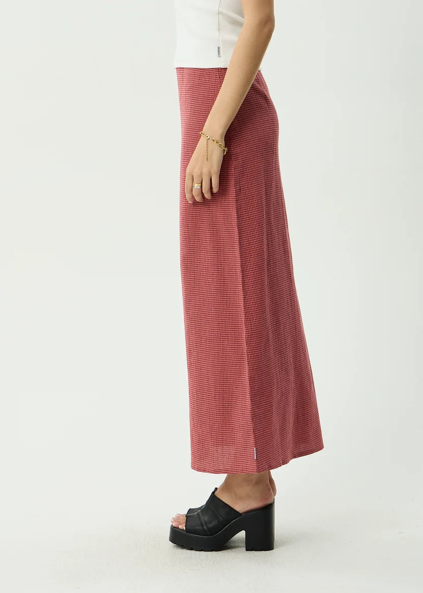 AFENDS KALI MAXI SKIRT - INDY ROSE CHECK