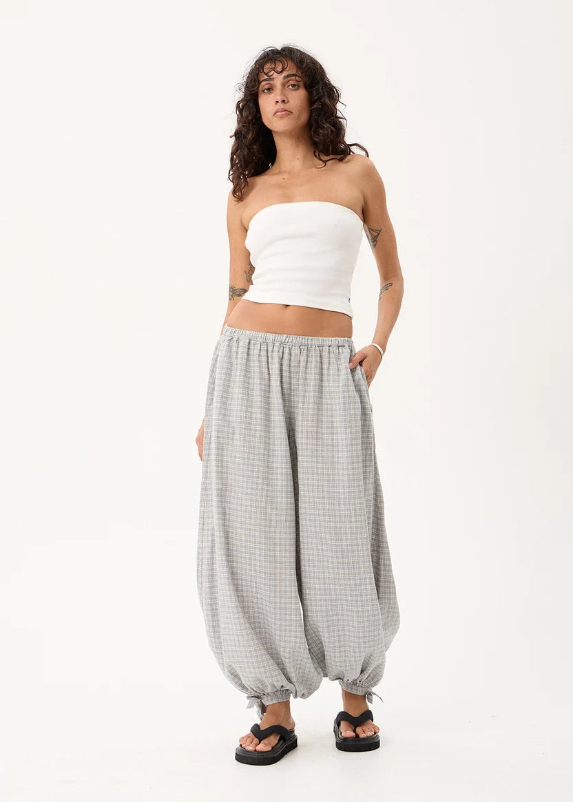AFENDS LYANA HEMP BALLOON PANT - SILVER BIRCH