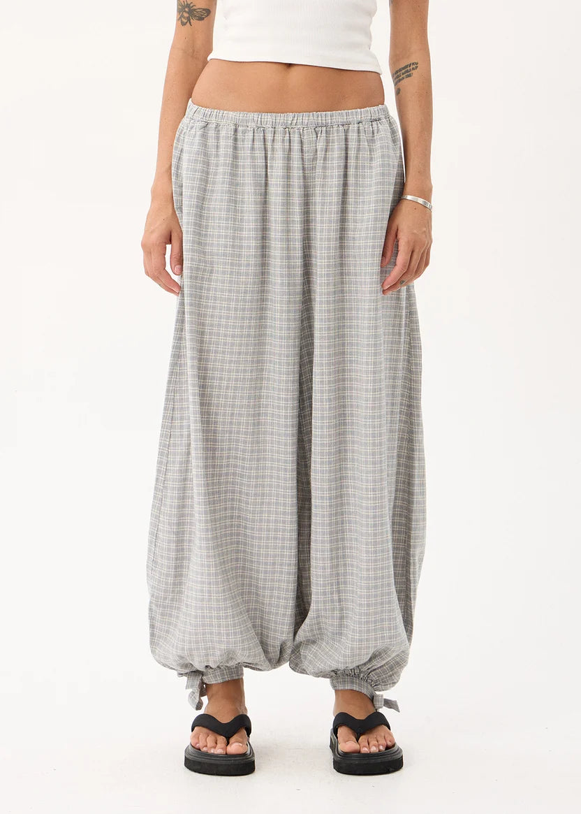 AFENDS LYANA HEMP BALLOON PANT - SILVER BIRCH